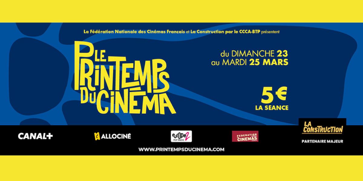 You are currently viewing [Le Printemps du cinéma 2025] DU DIMANCHE 23 AU MARDI 25 MARS – 5€ la séance