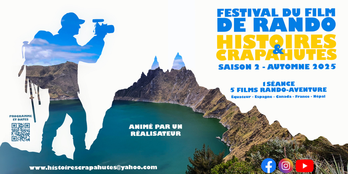 You are currently viewing Festival du Film de Rando – VENDREDI 21 NOVEMBRE – 20H30 – soirée animée par un réalisateur – 6,20€